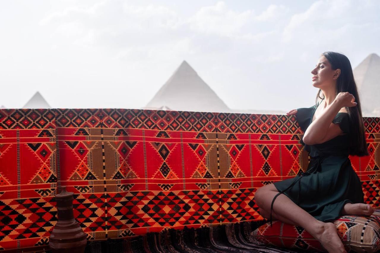 Majestic View Pyramids Inn Kafret el-Gabal Eksteriør bilde
